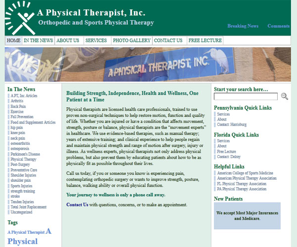 A Health and Wellness Informational Website